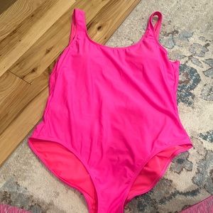Hot pink women’s one piece suit size xl